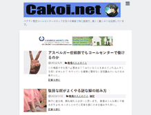 Tablet Screenshot of cakoi.net